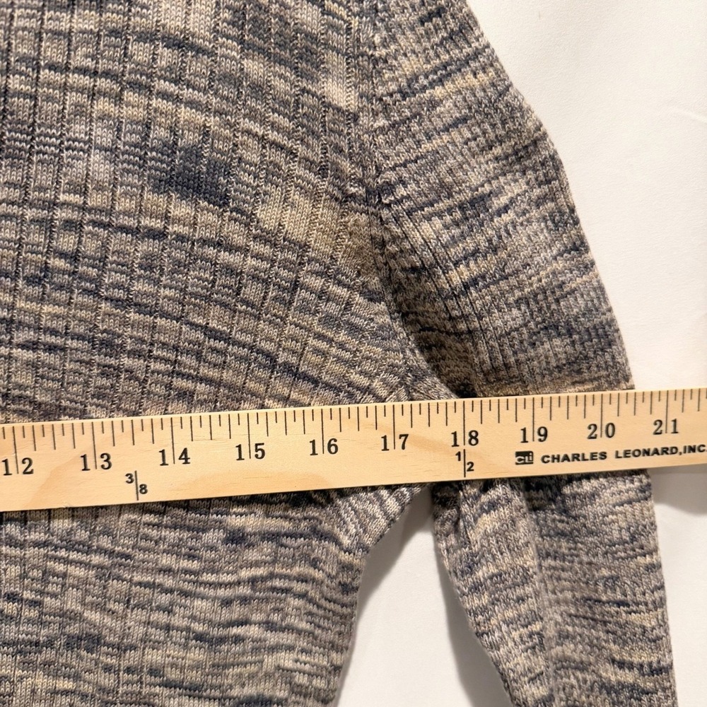 Sundance Ribbed Henley Women's L Brown Tan Knit Sweater Earthy Casual Natural - Picture 7 of 8